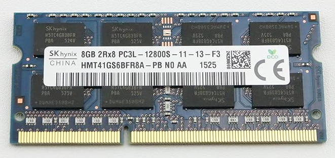 Hynix 8GB DDR3L-1600 SODIMM Low-Voltage Laptop Memory - Refurbished