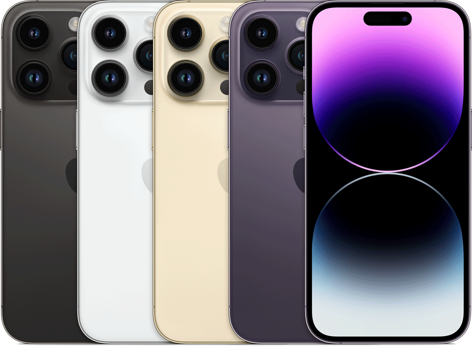 Apple iPhone 14 Pro Max Silver colour lineup